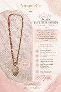 Collar cadena y ágatas Picasso Blossom