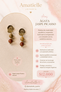 Aros agata Jaspe picasso