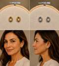 Aros Ovales Dorado y Plateado