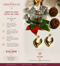 Aros argolla gota