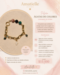 Pulsera piedras y dije