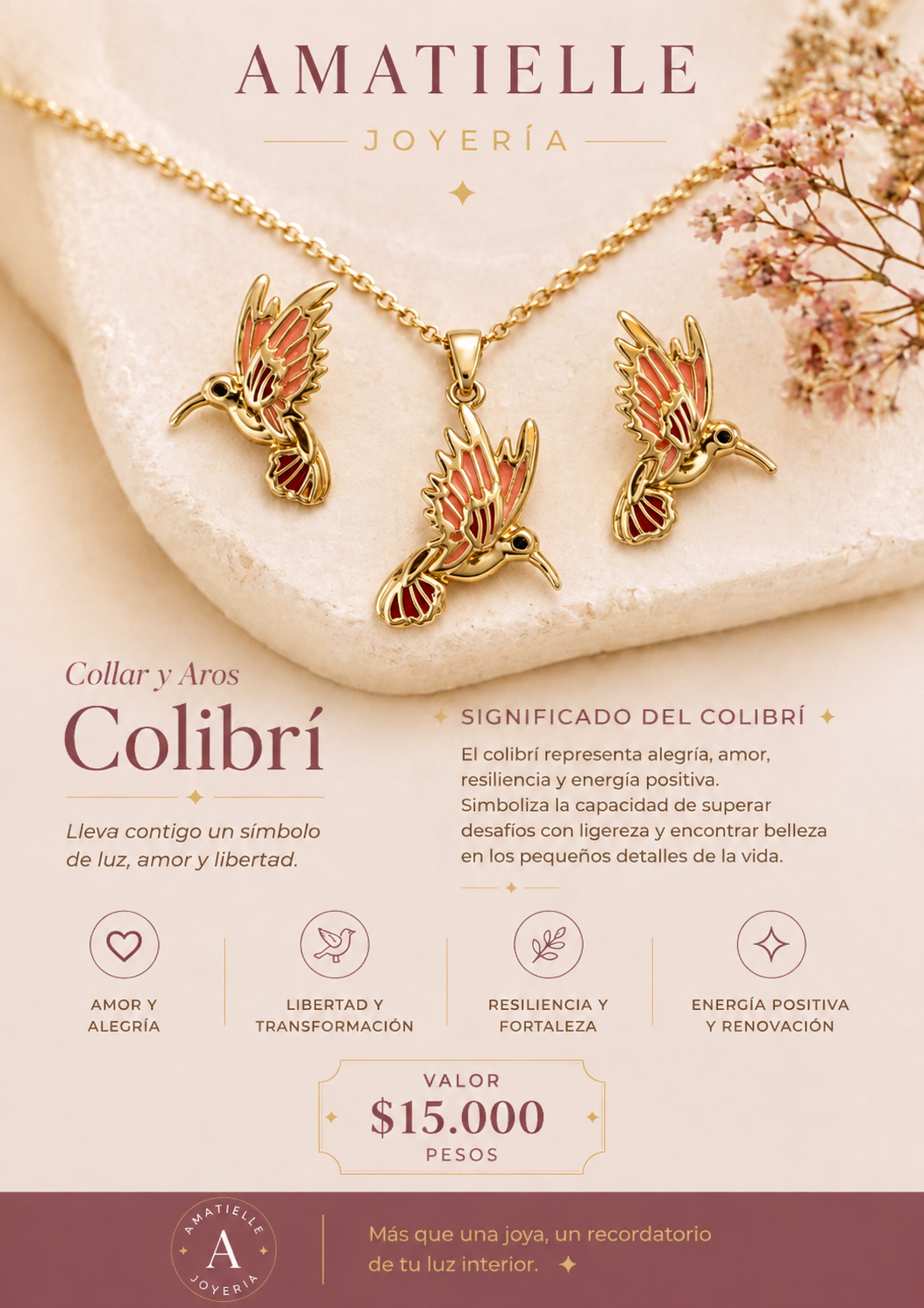 Collar colibri